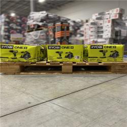 DALLAS LOCATION - RYOBI ONE+ 18V Cordless 2-Tool Combo Kit with Drill/Driver, Circular Saw, (2) 1.5 Ah Batteries, and Charger PALLET - (13 UNITS)