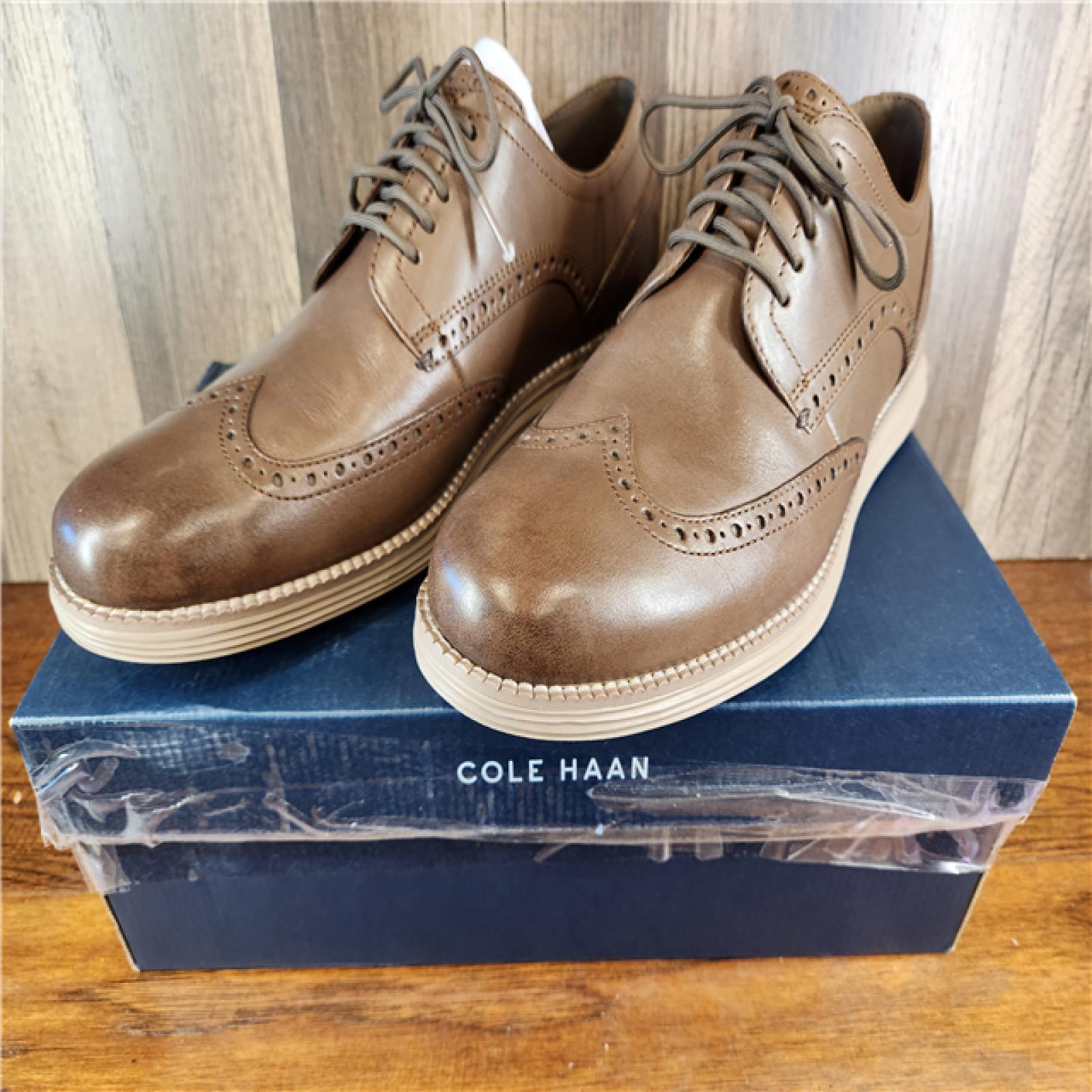 Cole Haan Men's Original Grand Wingtip Shoes - Truffle Coffee - Size 9.5