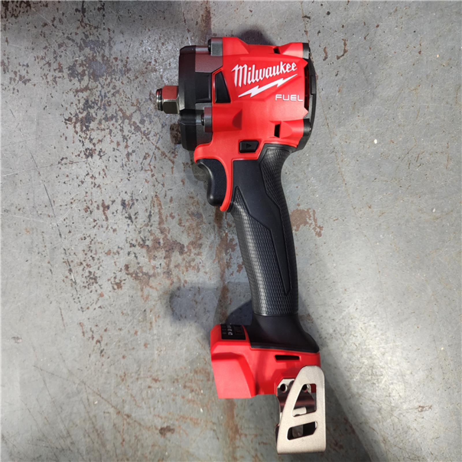 HOUSTON LOCATION - AS-IS (APPEARS LIKE NEW) MILWAUKEE MWK2855-22R 0.5 in. 18V Brushless Compact Impact Wrench with Friction Ring Kit, Red & Black