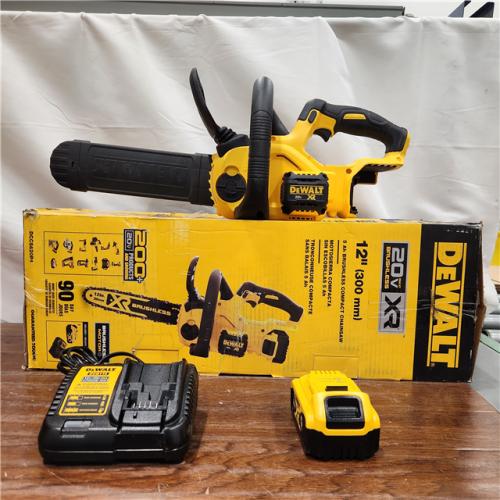 AS-IS DEWALT 20V MAX 12in. Brushless Cordless Battery Powered Chainsaw (Tool Only)