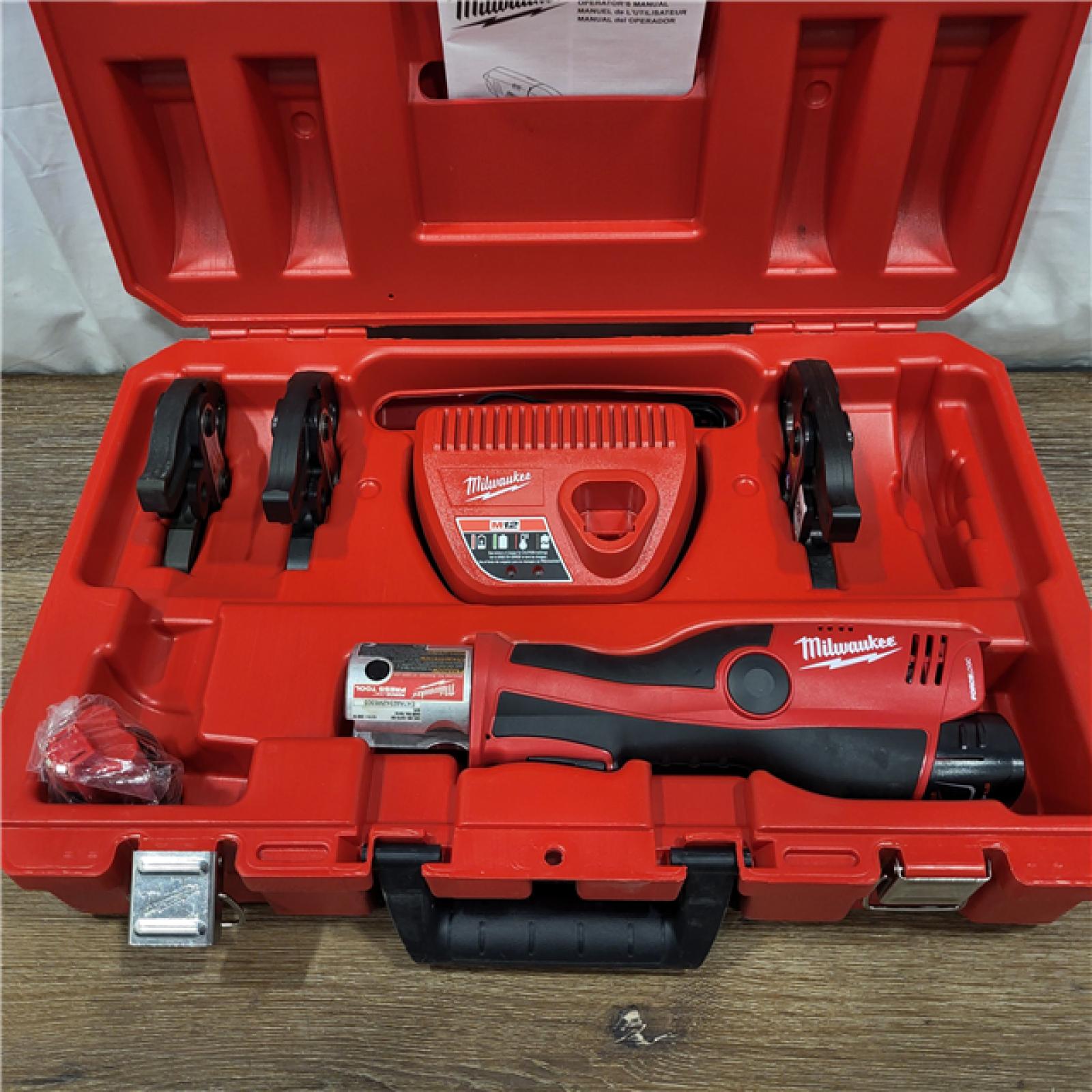 AS-IS Milwaukee M12 Force Logic Press Tool 1/2 in. to 1 in. Kit