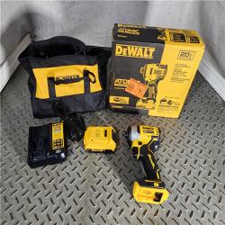 HOUSTON LOCATION - AS-IS (APPEARS LIKE NEW) DEWALT ATOMIC 20V MAX* Brushless Cordless Compact 1/4 in. Impact Driver Kit