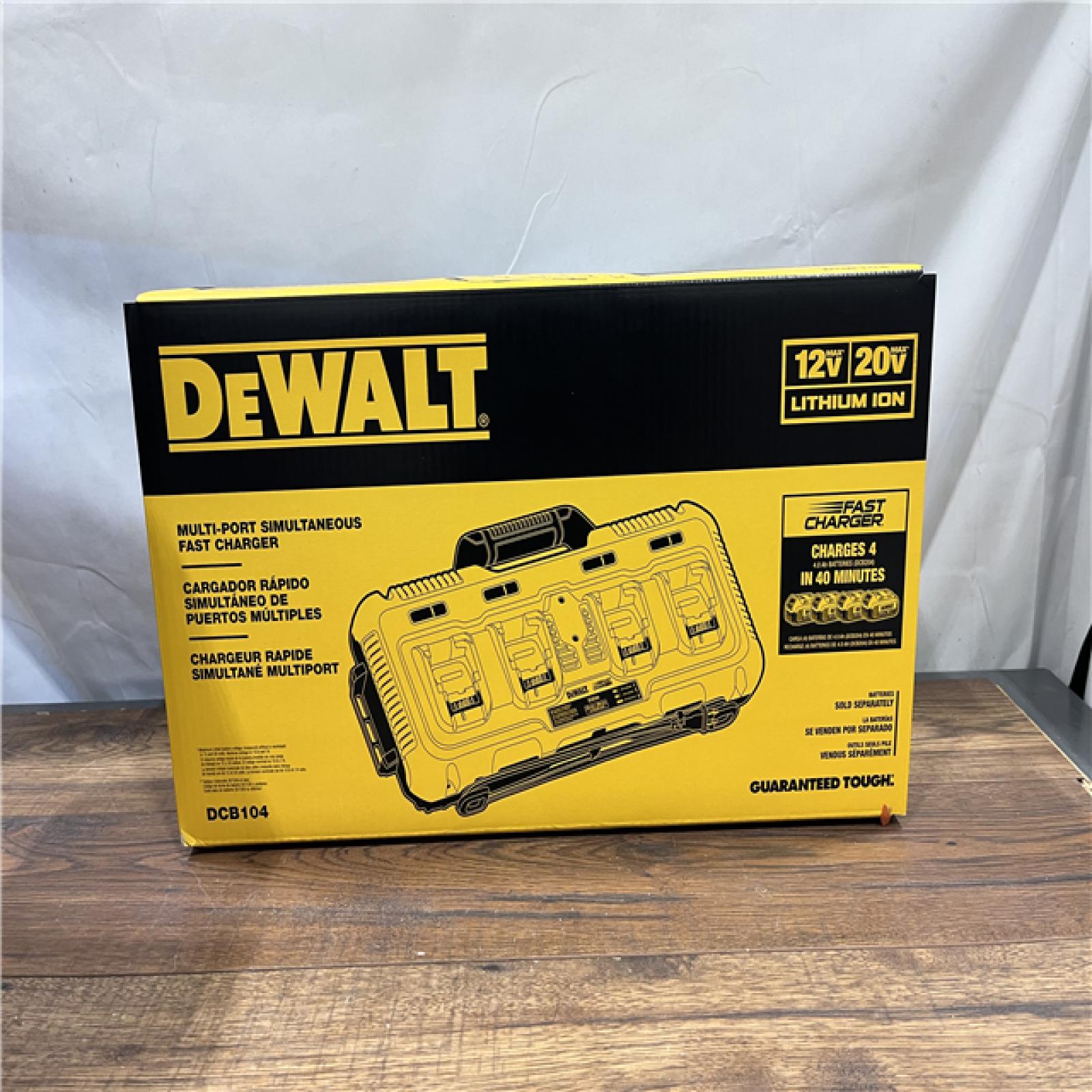 AS-IS DEWALT 12V/20V/60V MAX 4-Port Lithium-Ion Battery Charger