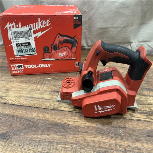 AS-IS Milwaukee M18 18-Volt Lithium-Ion Cordless 3-1/4 in. Planer (Tool-Only)