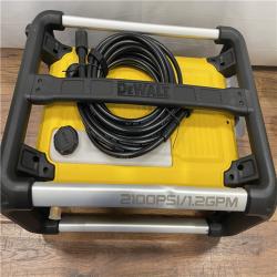 AS-IS DeWalt 2100 PSI 13 Amp Cold Water Electric Pressure Washer with Internal Equipment Storage