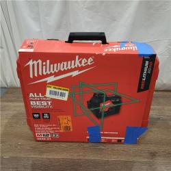 AS-IS Milwaukee-3632-21 M12 Green Beam Laser 360Â° 3-Plane Kit