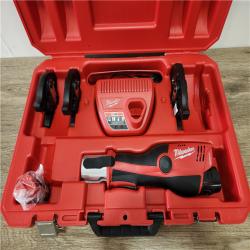 Phoenix Location NEW Milwaukee M12 12-Volt Lithium-Ion Force Logic Cordless Press Tool Kit (3 Jaws Included) with Two 1.5 Ah Battery and Hard Case