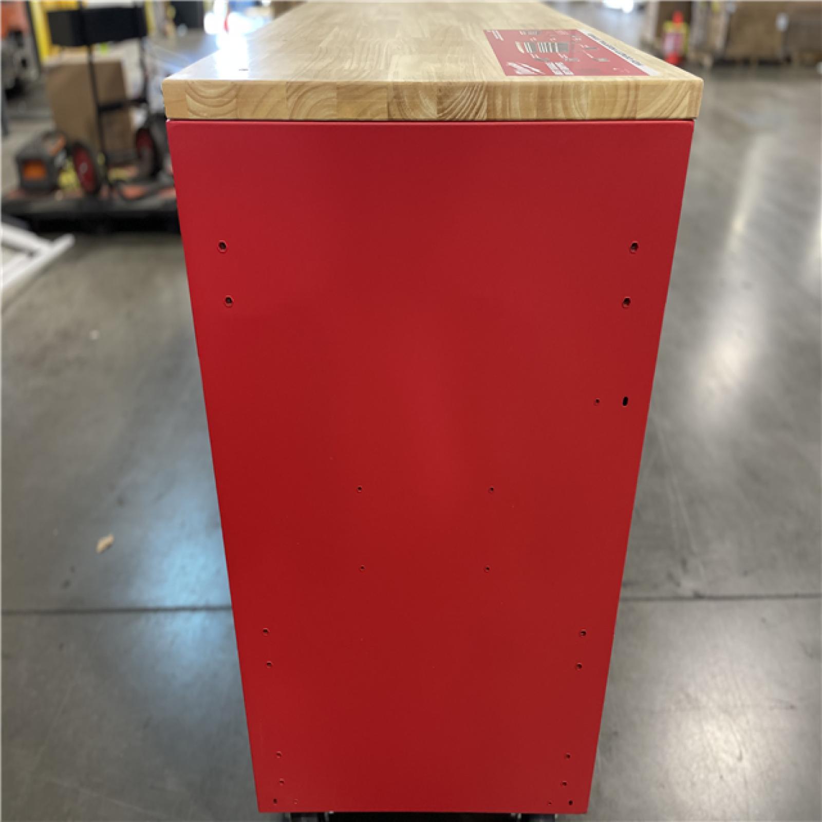 DALLAS LOCATION - Milwaukee Tool Storage 52 in. W Heavy Duty Red Mobile Workbench Cabinet