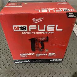 Houston location AS-IS Milwaukee M18 Fuel 18V Brushless 18-Gauge Brad Nailer 2746-20 (Bare Tool)