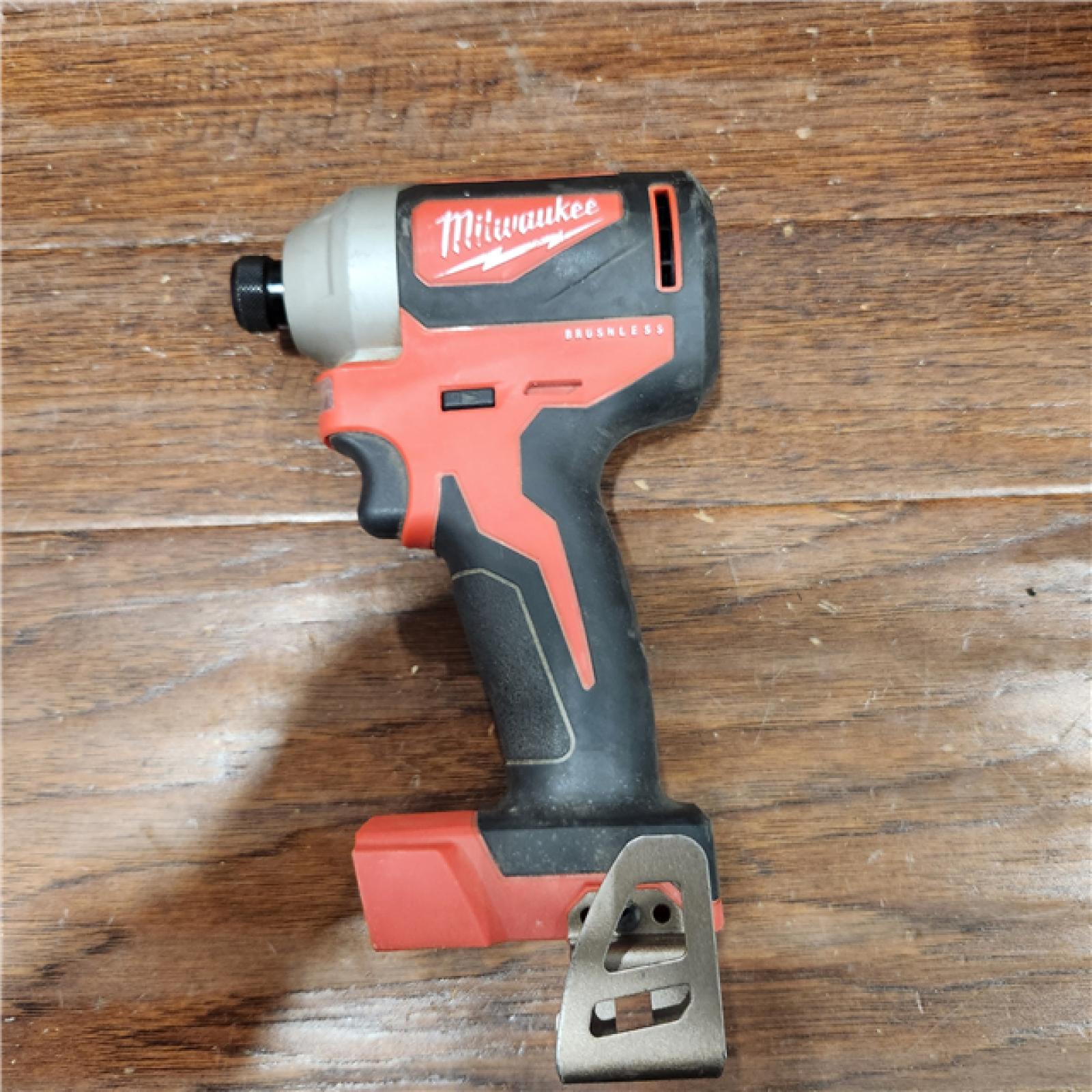 AS-IS Milwaukee M18 18-Volt Lithium-Ion Brushless Cordless 1/4 in. Impact Driver (Tool Only)