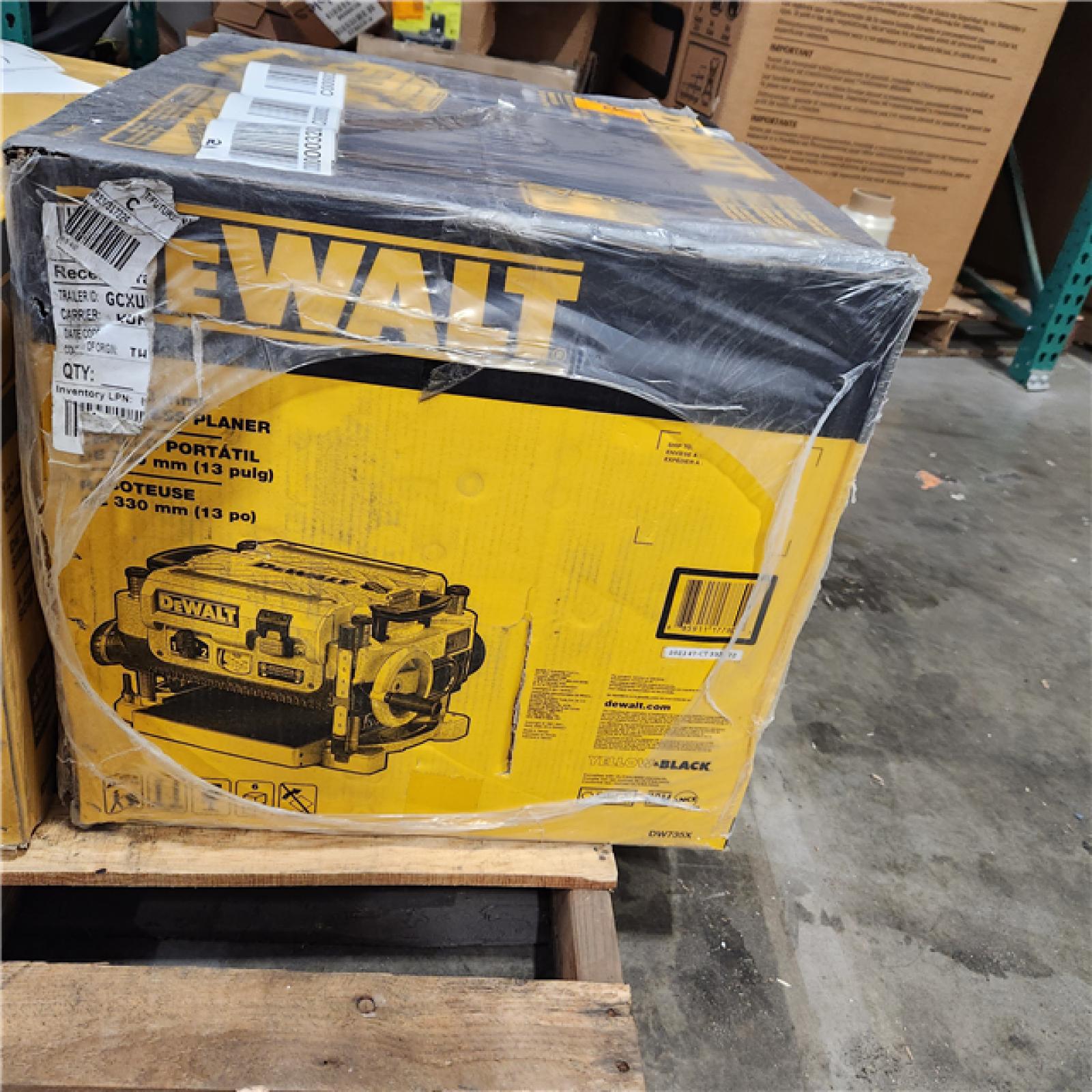 Dallas Location - NEW- DEWALT 15 Amp Corded 13 in. Heavy-Duty 2-Speed Bench Planer with (3) Knives, In Feed Table and Out Feed Table