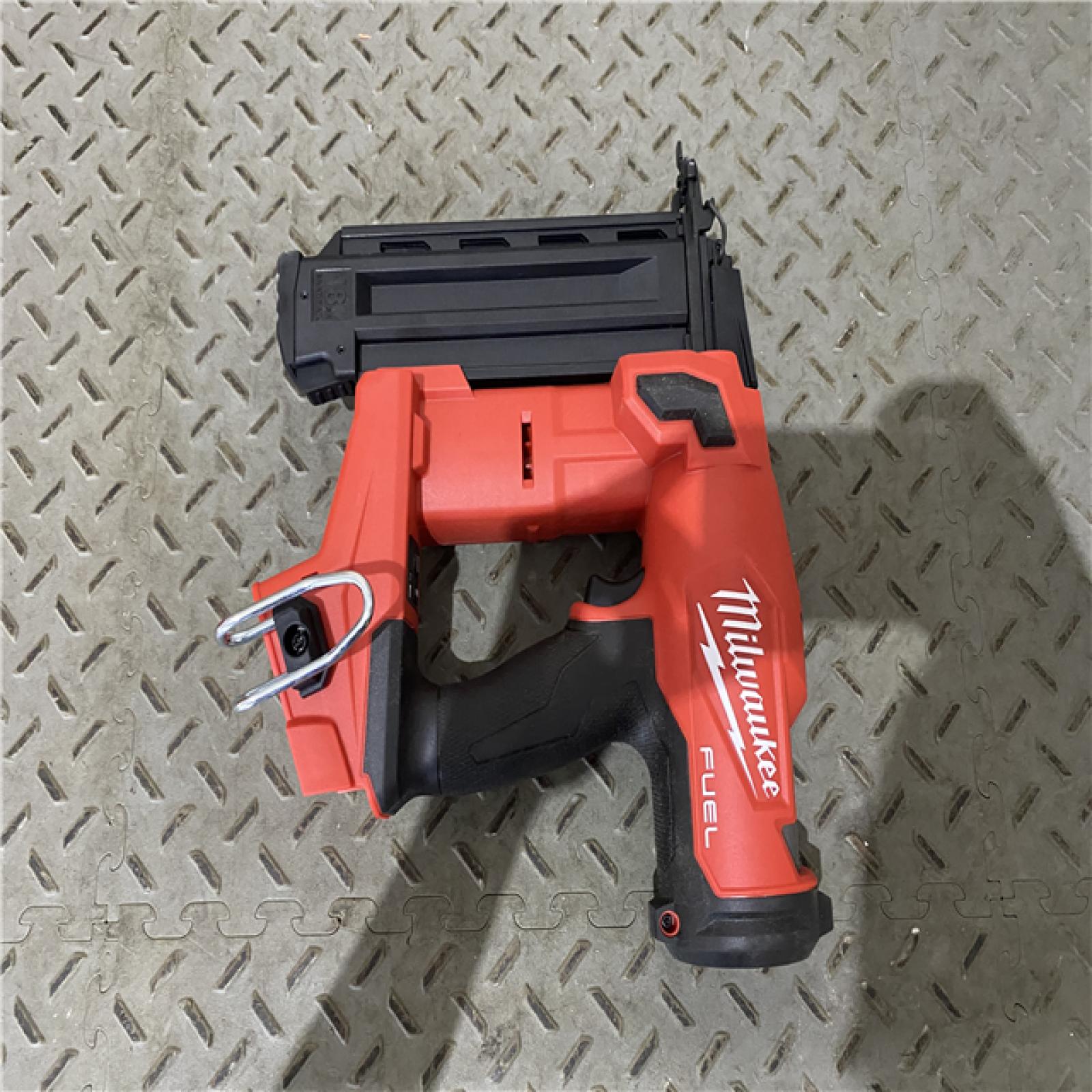 Houston location AS-IS Milwaukee M18 Fuel 18V Brushless 18-Gauge Brad Nailer 2746-20 (Bare Tool)