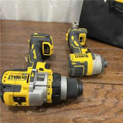 AS-ISDEWALT 20V MAX Cordless Brushless Hammer Drill/Driver 2 Tool Combo Kit with FLEXVOLT ADVANTAGE