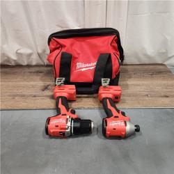 AS IS  Milwaukee M18 Compact Brushless 2-Tool Combo Kit