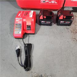 HOUSTON LOCATION - AS-IS (APPEARS LIKE NEW) Milwaukee 2904-22 Hammer Drill Driver Kit with Batteries  Charger & Tool Case  Red