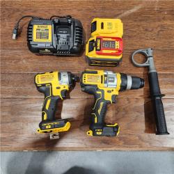 NEW 20V MAX Cordless Brushless Hammer Drill/Driver 2 Tool Combo Kit with FLEXVOLT ADVANTAGE