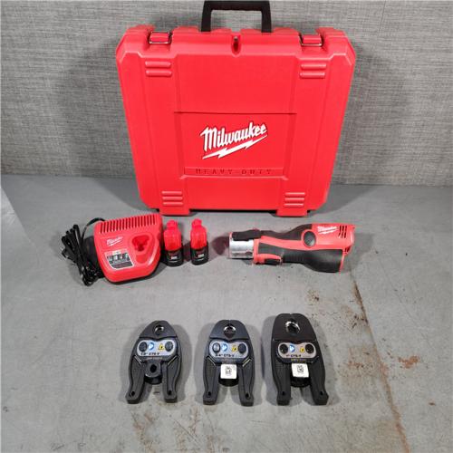 HOUSTON LOCATION - AS-IS Milwaukee M12 Force Logic Press Tool 1/2 in. to 1 in. Kit