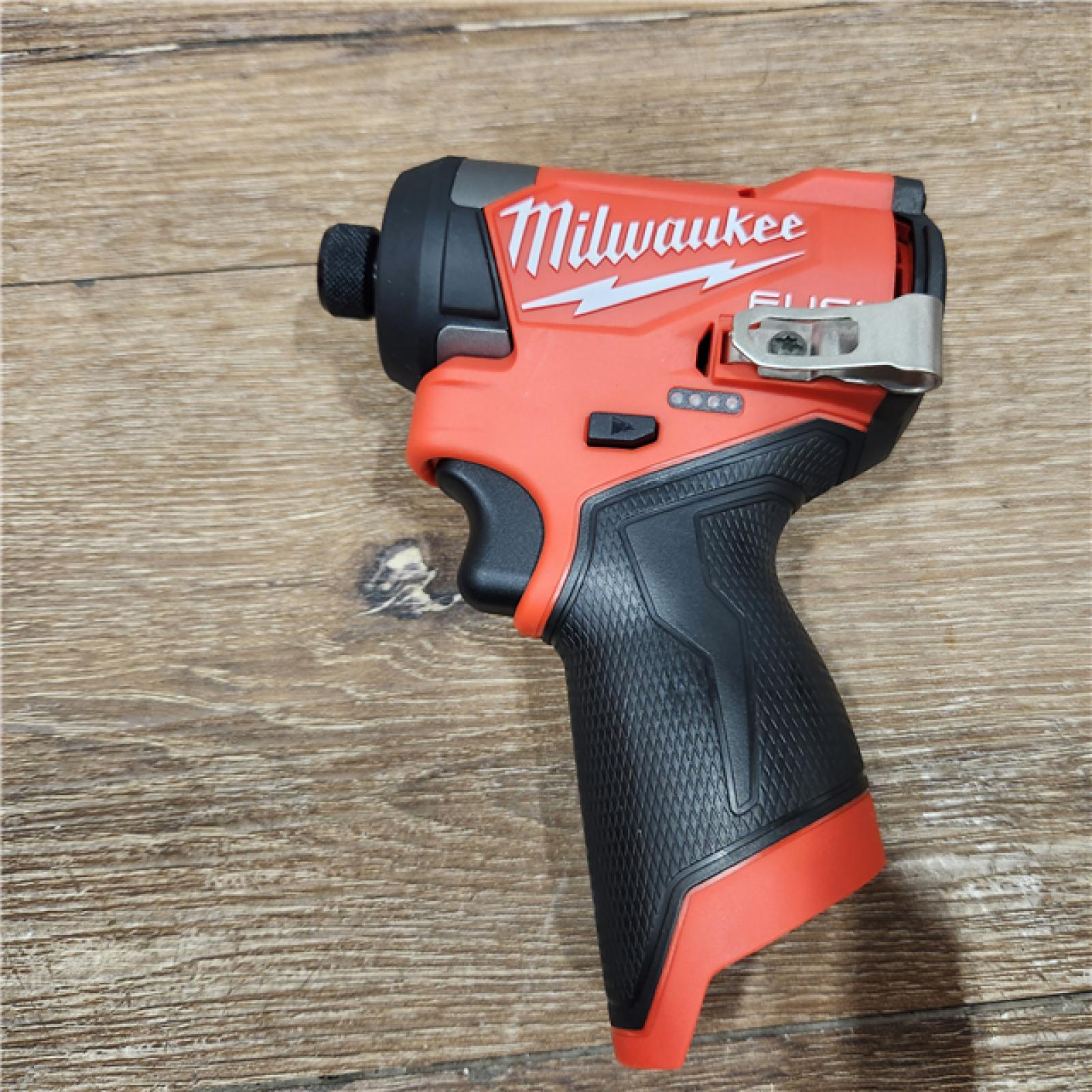 AS-IS  Milwaukee M12 FUEL 12V Lithium-Ion Brushless Cordless 1/4in. Hex Impact Driver Kit