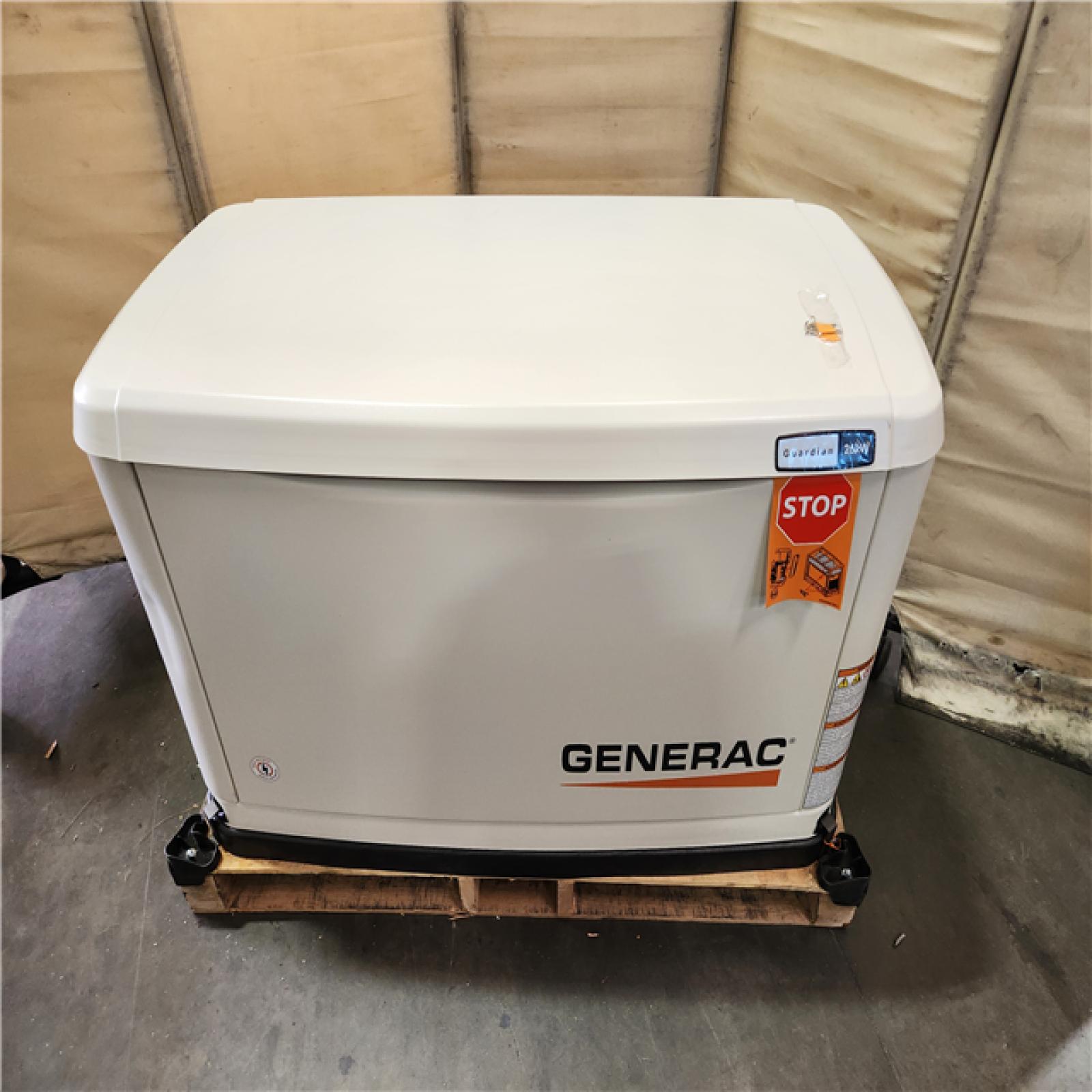 California AS-IS Generac 26,000 Watt Dual Fuel Air-Cooled Whole Home Standby Generator