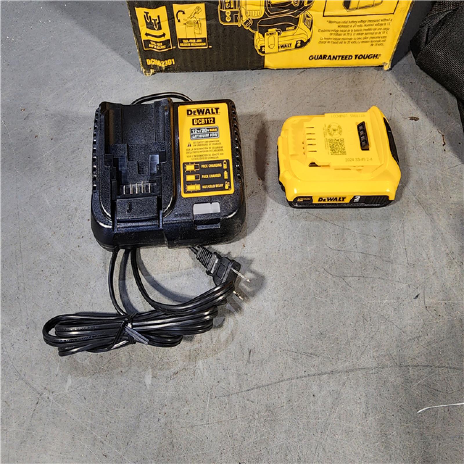 HOUSTON LOCATION - AS-IS DEWALT ATOMIC 20V MAX Lithium Ion Cordless 23 Gauge Pin Nailer Kit with 2.0Ah Battery and Charger