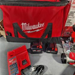 HOUSTON LOCATION - AS-IS (APPEARS LIKE NEW) Milwaukee M18 18-Volt Lithium-Ion Cordless Combo Tool Kit (5-Tool) with (1) 3.0Ah and (1) 1.5Ah Battery, (1) Charger, (1) Tool Bag