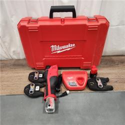 AS IS Milwaukee M12 Force Logic Press Tool 1/2 in. to 1 in. Kit