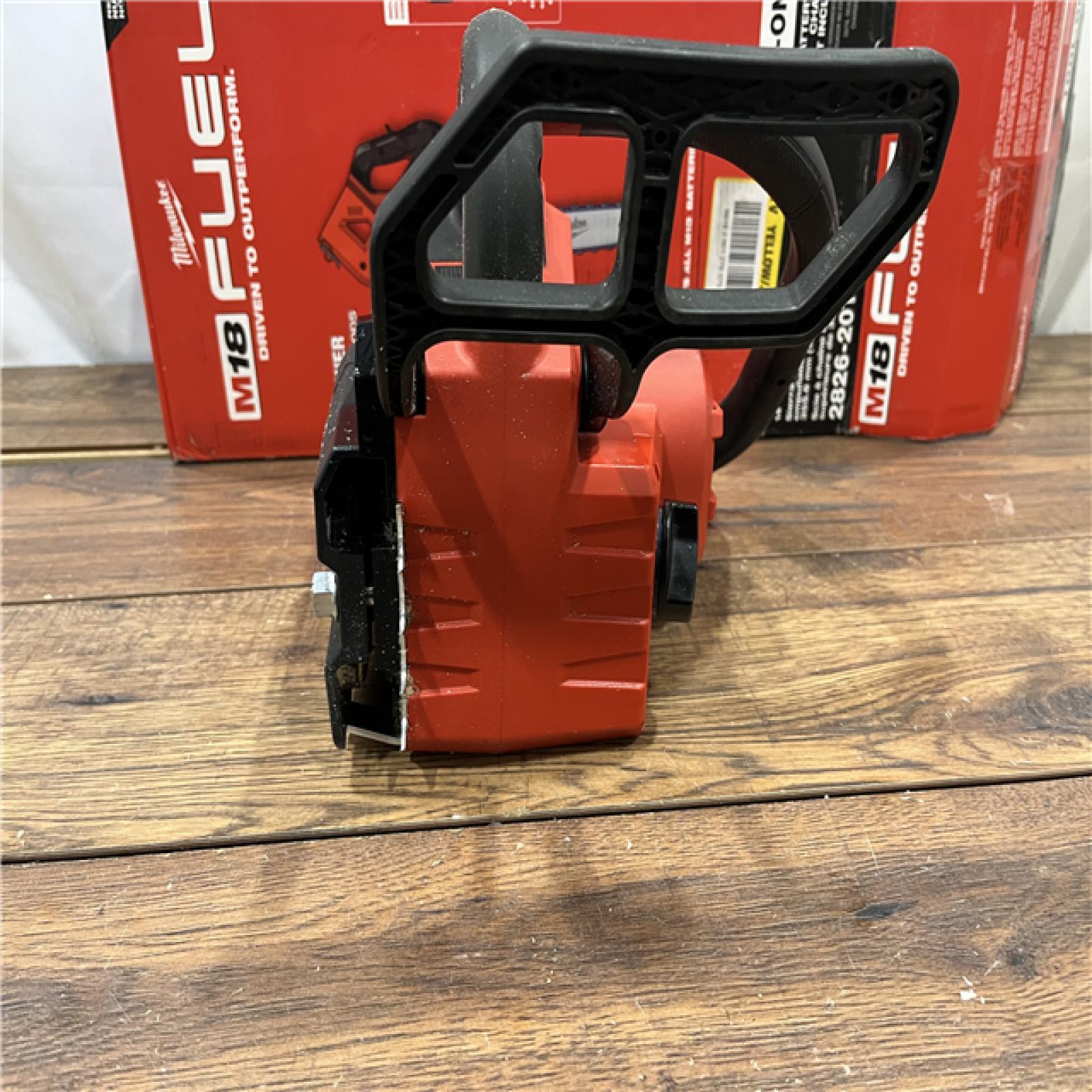 AS-IS Milwaukee Tool 2826-20T M18 FUEL 14  Top Handle 18-Volt Lithium-Ion Brushless Electric Cordless Chainsaw (Tool-Only)