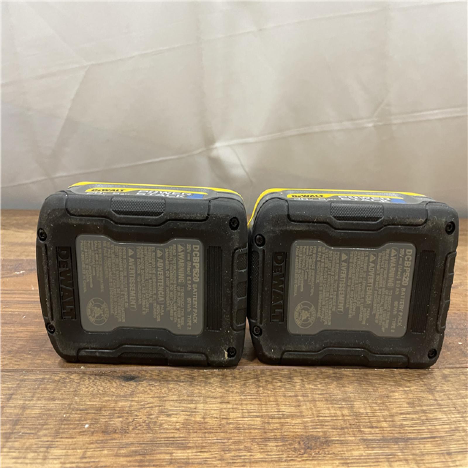 AS-IS DEWALT POWERSTACK 20V Lithium-Ion 5.0Ah Battery Pack (2 Pack)