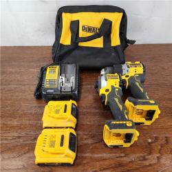 AS-IS DEWALT 20V MAX XR Brushless Cordless Drill/Impact Driver (2-Tool) Combo Kit