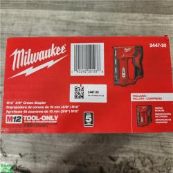 Phoenix Location NEW Milwaukee M12 12-Volt Lithium-Ion Cordless 3/8 in. Crown Stapler (Tool-Only)