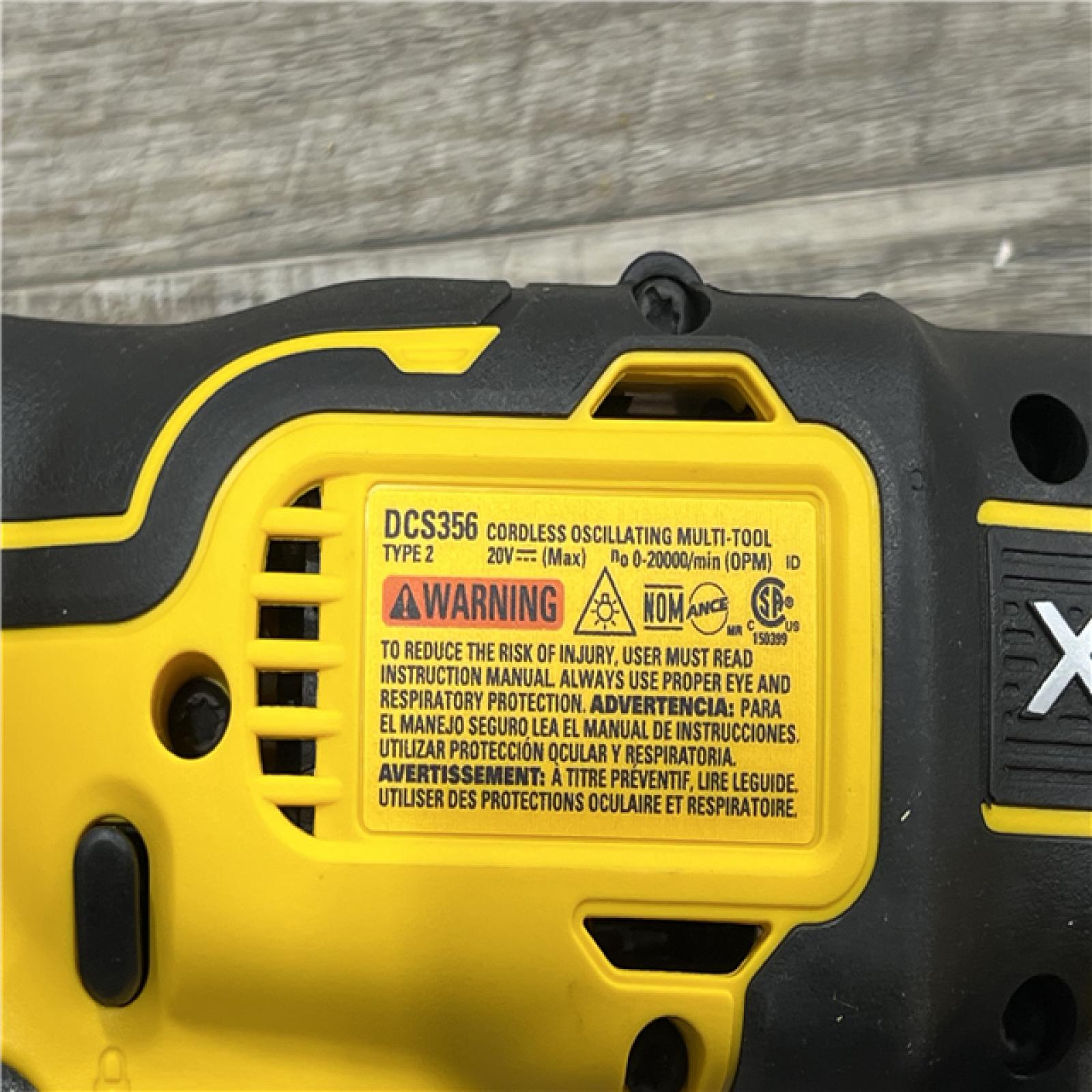 AS-IS DEWALT 20-Volt MAX XR Cordless 3-speed Brushless Oscillating Multi Tool DCS356B