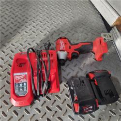 Houston location AS-IS Milwaukee M18 Compact Brushless 1/4  Hex Impact Driver Kit