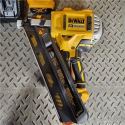 HOUSTON LOCATION - AS-IS (APPEARS LIKE NEW) DeWalt 20V MAX Brushless Cordless 2-Speed 30° Paper Collated Framing Nailer Kit