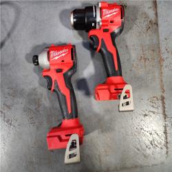 HOUSTON LOCATION - AS-IS (APPEARS LIKE NEW) M18 18V Lithium-Ion Brushless Cordless Compact Drill/Impact Combo Kit (2-Tool) W/(2) 2.0 Ah Batteries, Charger & Bag