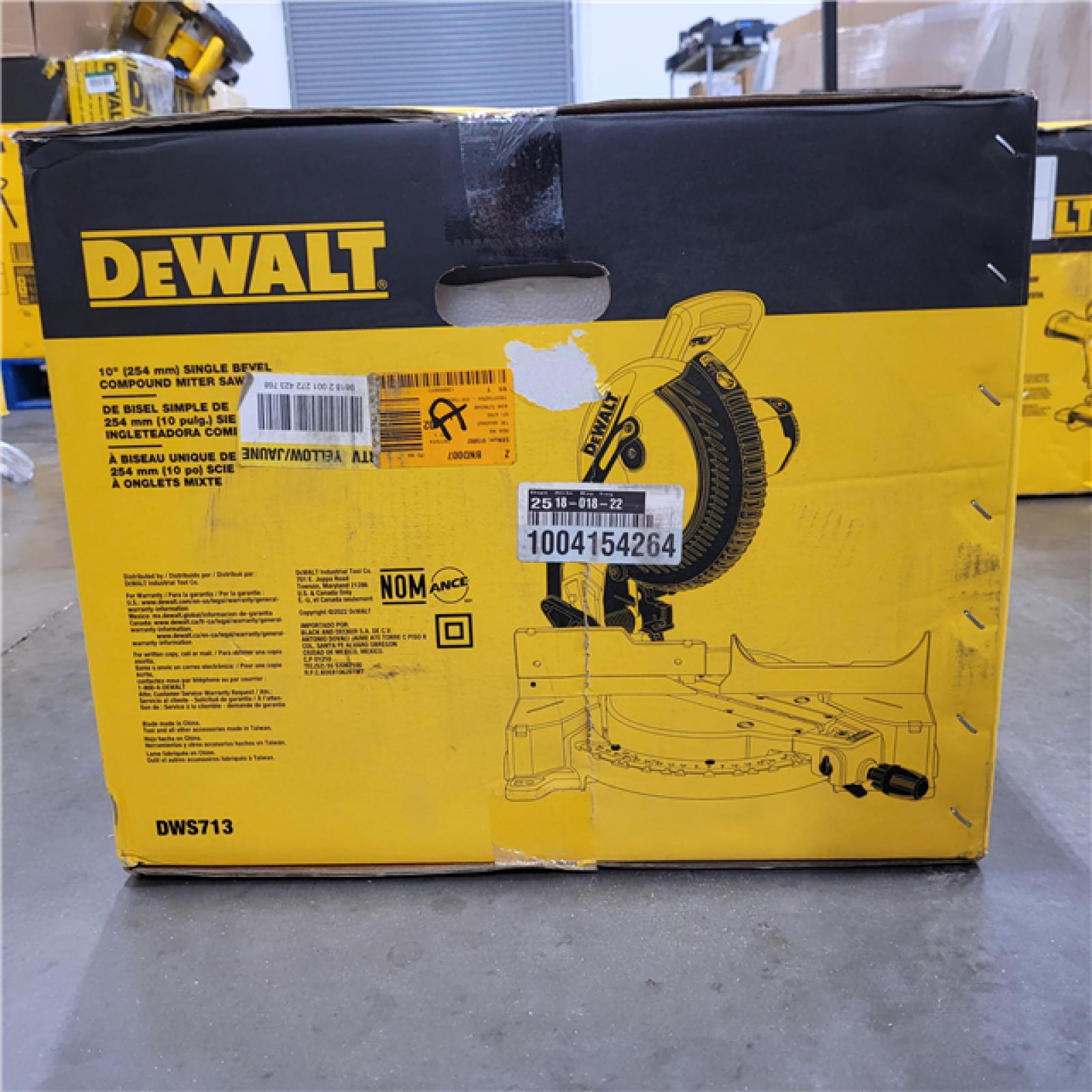 NEW! DeWalt 15 Amps Corded 10 in. Single Bevel Compound Miter Saw