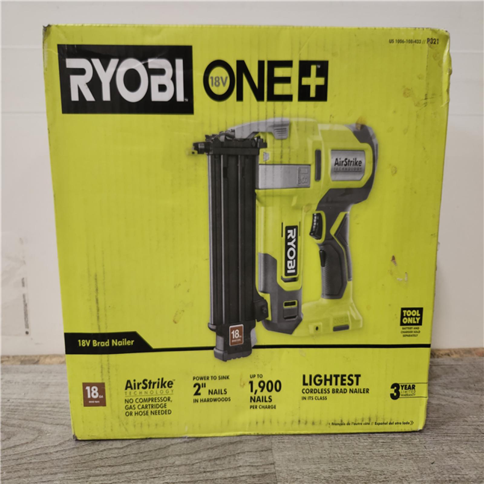 Phoenix Location RYOBI ONE+ 18V 18-Gauge Cordless AirStrike Brad Nailer (Tool Only)