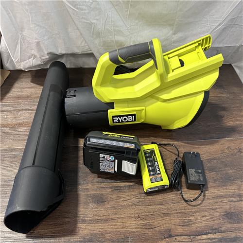 California AS-IS Ryobi 40V 550 CFM Blower Kit, Includes (1) Battery & Charger