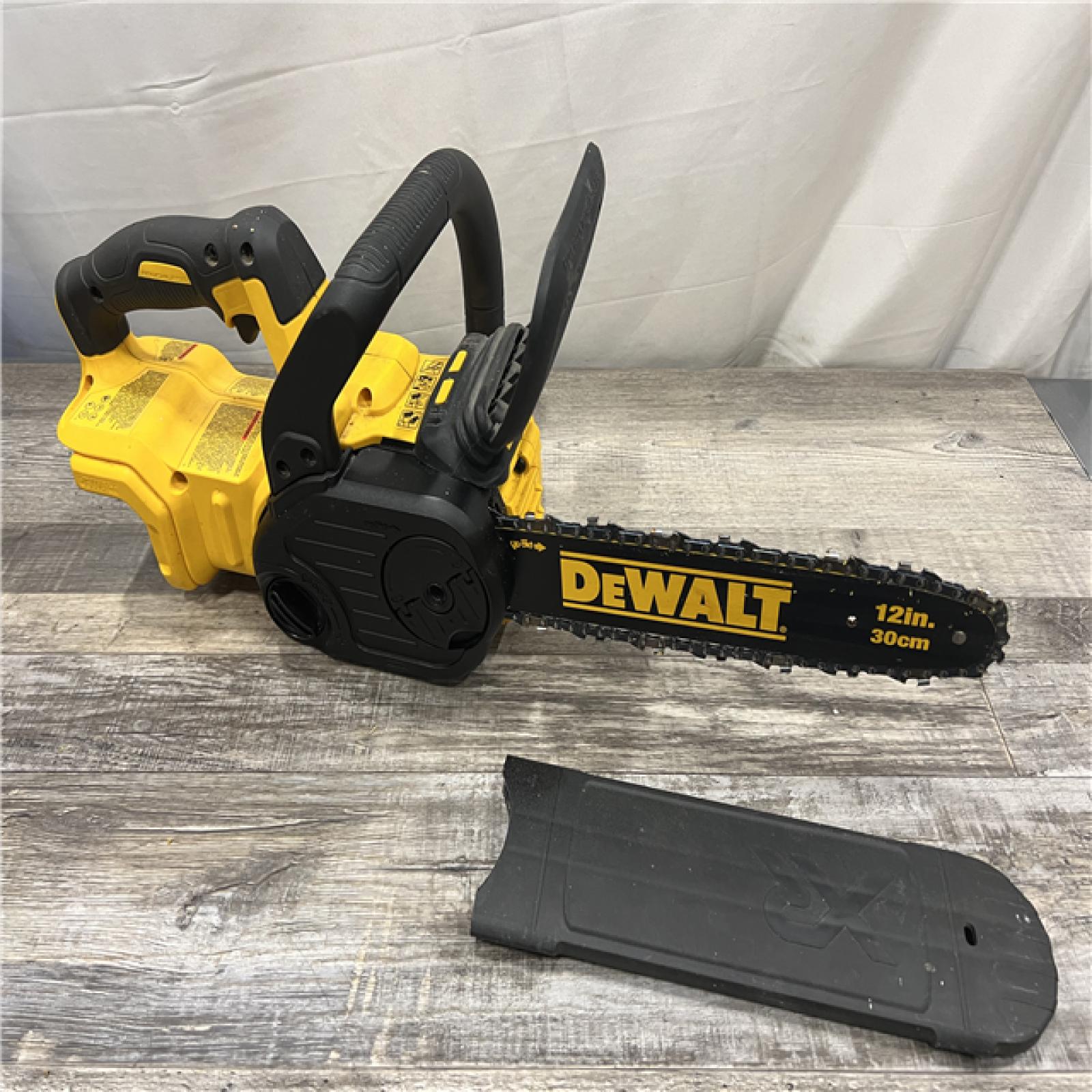 AS-IS DEWALT 20V MAX 12in. Brushless Cordless Battery Powered Chainsaw (Tool Only)