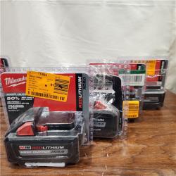 AS-IS Milwaukee M18 18-Volt Lithium-Ion HIGH OUTPUT XC 8.0Ah Battery (4PACK)