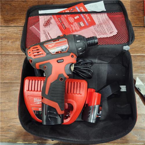 AS-IS Milwaukee 2401-22 - M12 12V Cordless Screwdriver Kit