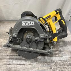 AS-IS DEWALT FLEXVOLT 60V MAX Cordless Brushless 7-1/4 in. Wormdrive Style Circular Saw (Tool Only)