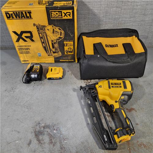 HOUSTON LOCATION - AS-IS DeWalt DCN660D1 20V 16 Gauge Cordless Angled Finish Nailer Kit W/ 2Ah Battery