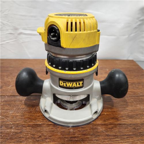 AS-IS DEWALT 12 Amp Corded 2-1/4 Horsepower Electronic Variable Speed Fixed Base Router with Soft Start ONLY TOOL