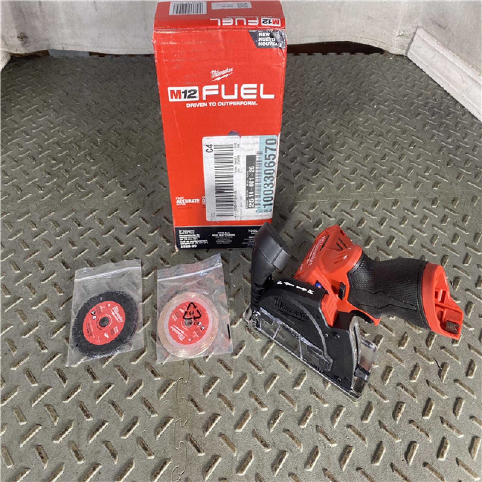 HOUSTON LOCATION -AS-IS M12 FUEL 12V Lithium-Ion Brushless Cordless 3 in. Cut Off Saw (Tool-Only)