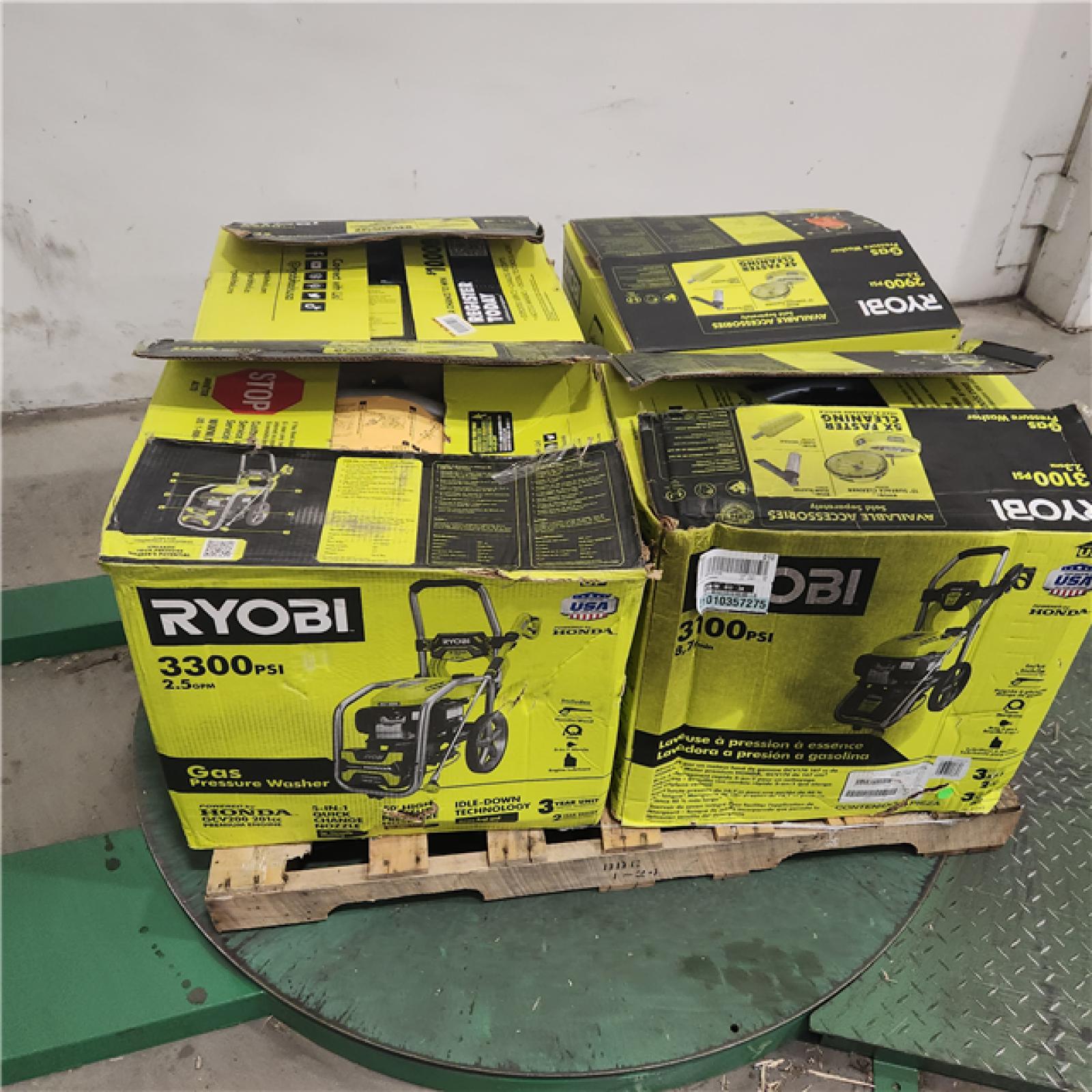 Dallas Location - As-Is RYOBI GAS PRESSURE WASHER (Lot Of 4)