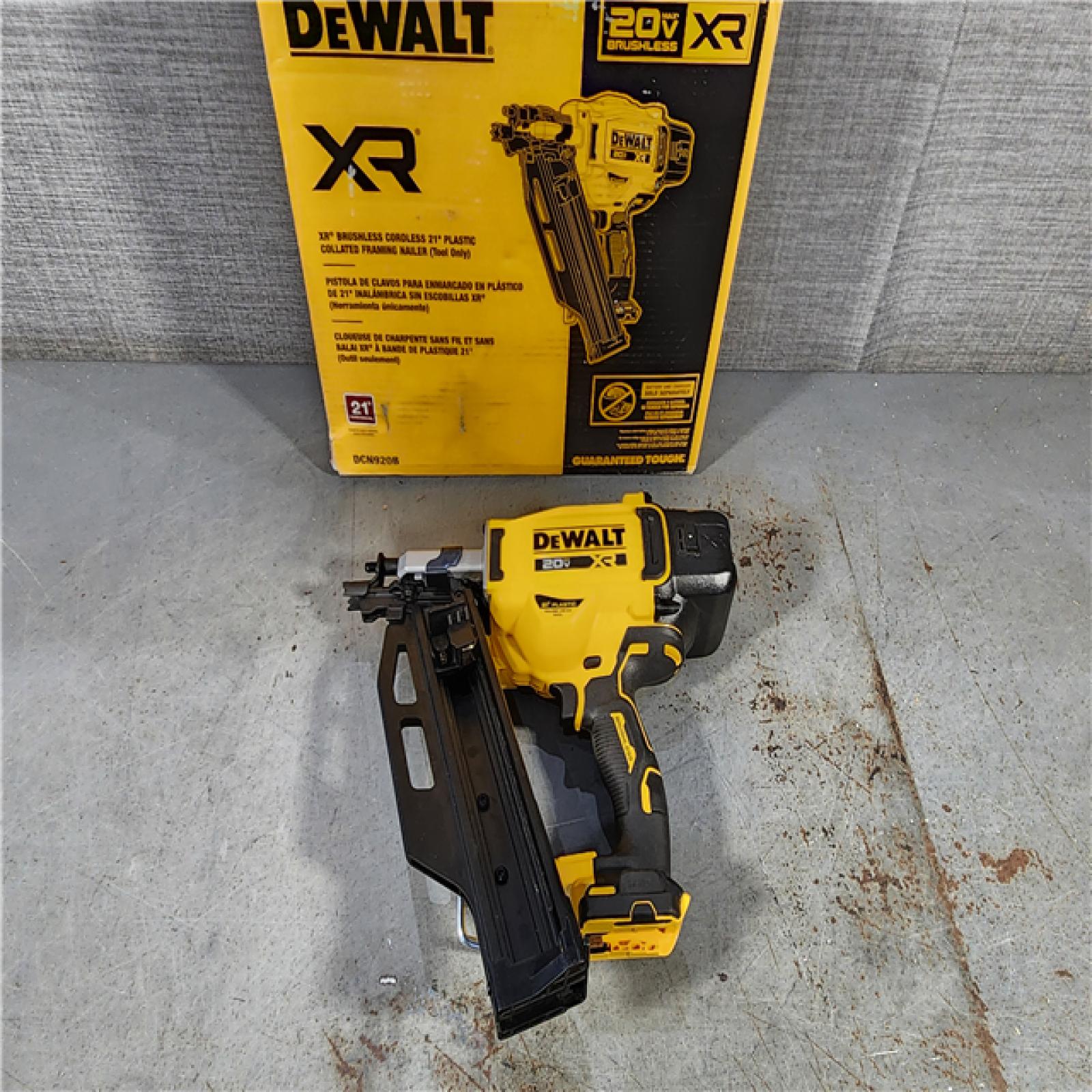 HOUSTON LOCATION - AS-IS DEWALT 20-Volt 21Â° Cordless Framing Nailer (Tool-Only)