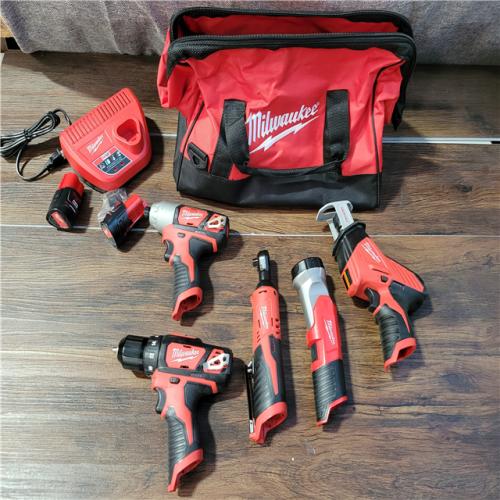 California New M12 5 Tool Combo Kit (2 Batteries, Charger, and Bag Included)