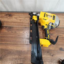 AS-IS DEWALT 20V MAX Cordless 21-Degree 3-1/4 Plastic Collated Framing Nailer Kit