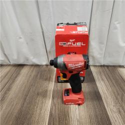 AS IS Milwaukee 2953-20 18V Lithium-Ion Brushless Cordless 1/4   Hex Impact Driver Bare Tool  Red