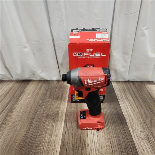 AS IS Milwaukee 2953-20 18V Lithium-Ion Brushless Cordless 1/4   Hex Impact Driver Bare Tool  Red